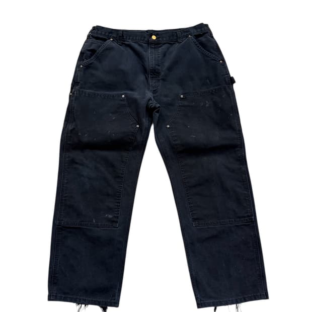 칼하트 B01 BLK BLK 더블니 워크팬츠