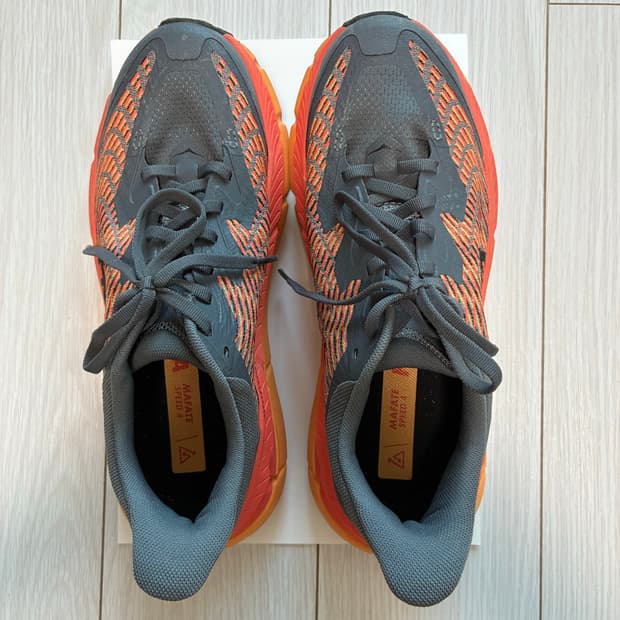 호카 마파테 스피드 4 오렌지 블랙 250mm 1회 착용