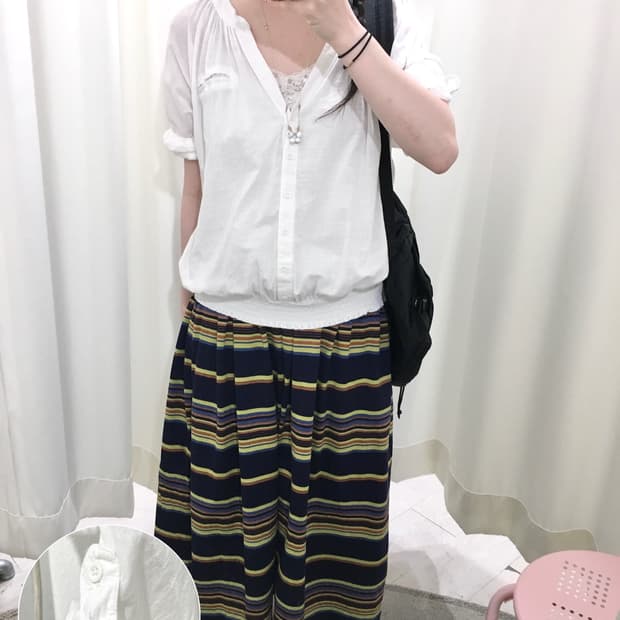 sawako button blouse