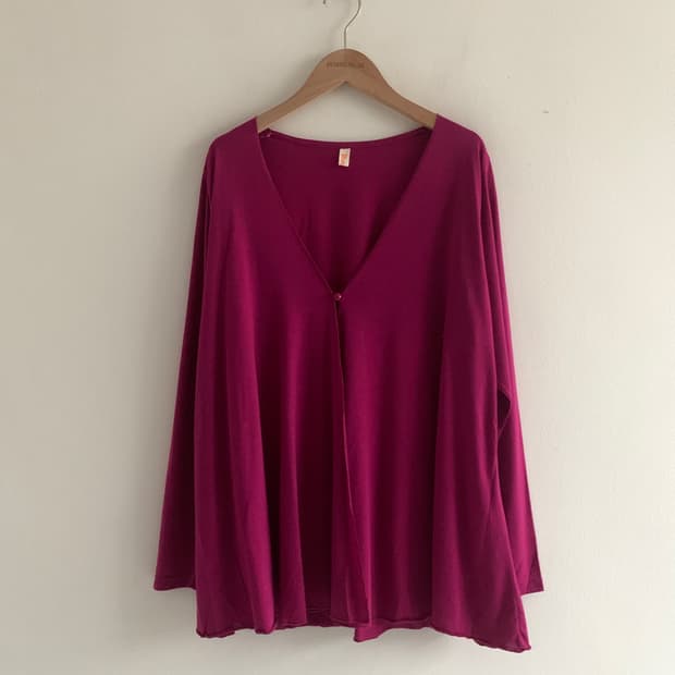 Thin Loose One Button Cardigan