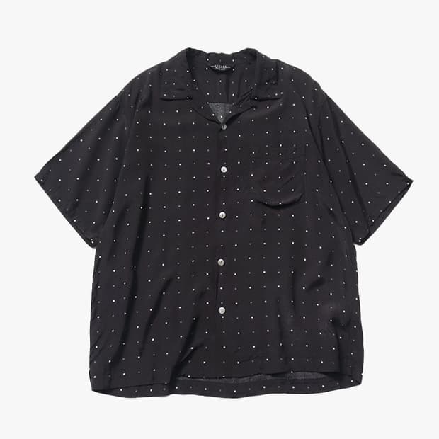 UNUSED - RAYON OPEN COLLAR SHIRT