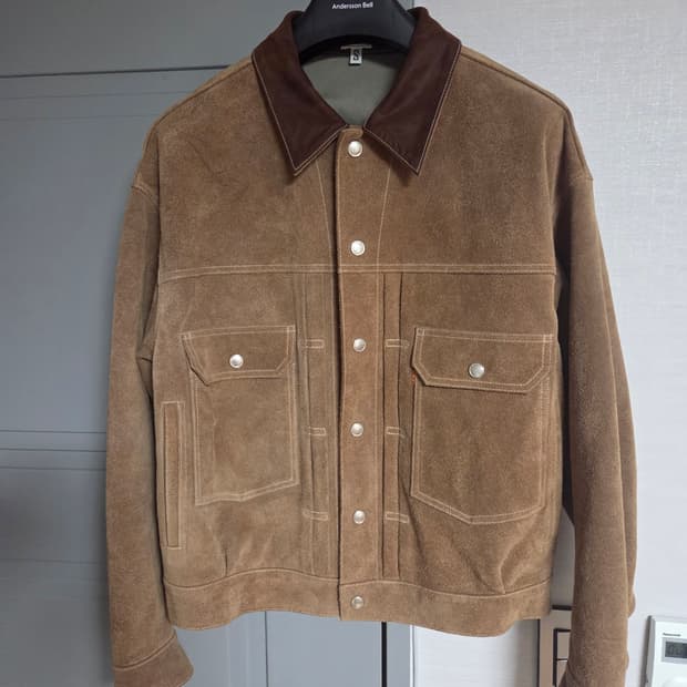 올리브드랩서비스 스웨이드 트러커자켓