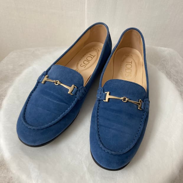 거의새것) 정품 토즈 여성 스웨이드 드라이빙 슈즈 로퍼 235