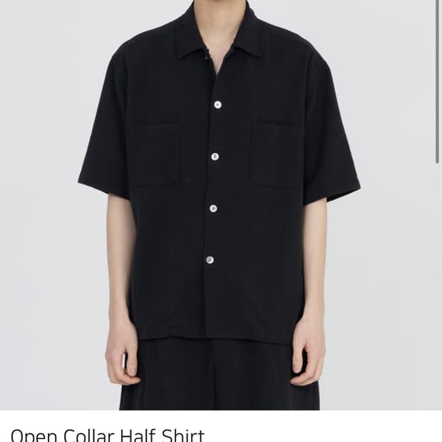브라운야드 하프셔츠 블랙 5