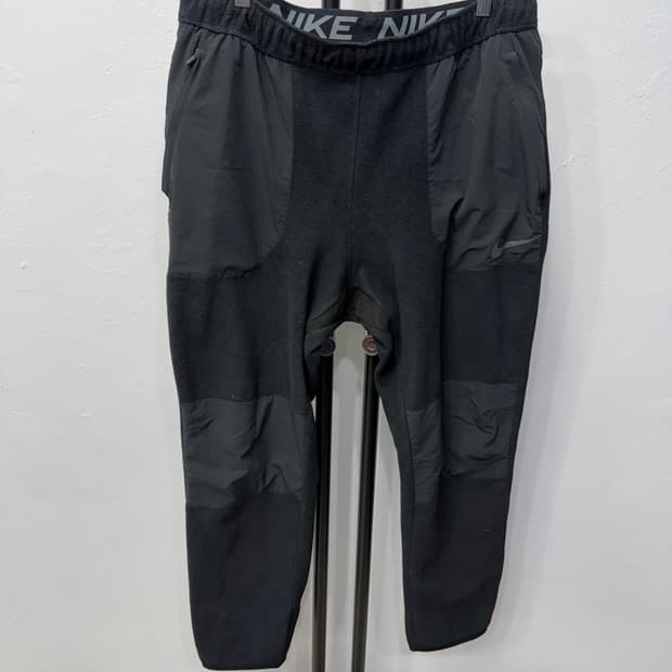 정품) 나이키 블랙 플리스 트레이닝 바지 XL