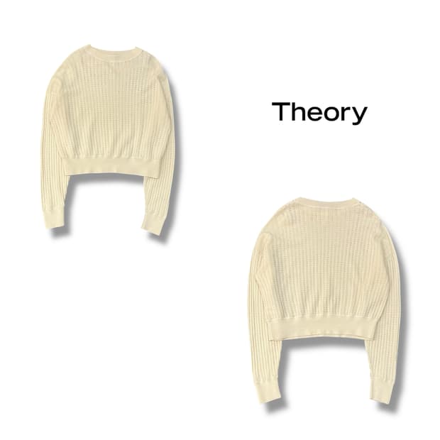  띠어리 펀칭 울 니트 y14199