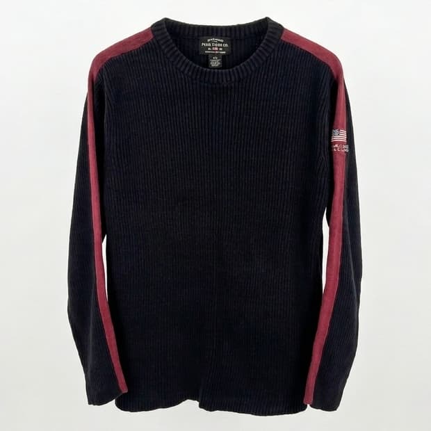 폴로진스 빈티지 사이드라인 성조기 니트