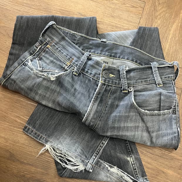 N270 리바이스 523 데님팬츠 그레이