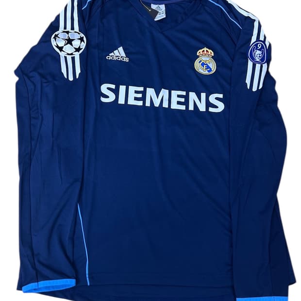 05-06 레알 어웨이 지단 유니폼 긴팔