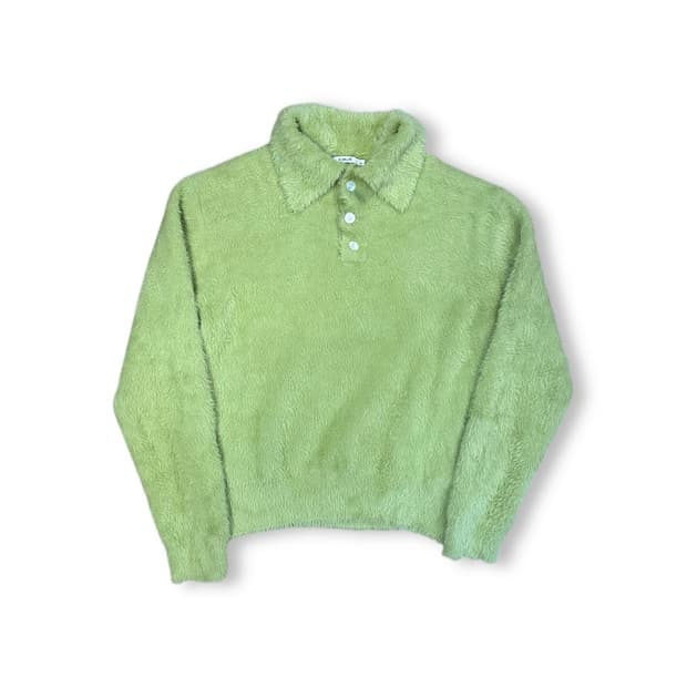 키뮤어 앙고라 카라 니트