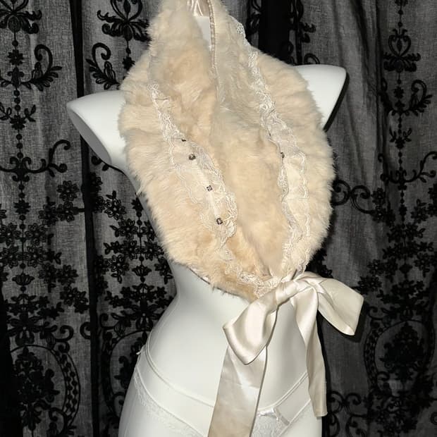 Lovely bunny fur scarf