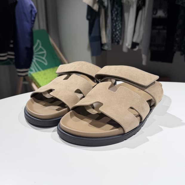 (A+/41) / 에르메스 시프레 샌들 슬리퍼 베이지