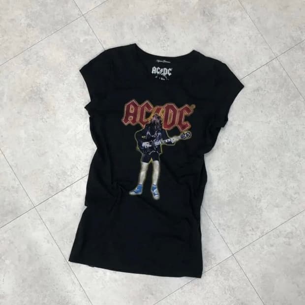 히스테릭글래머 ac/dc 티셔츠