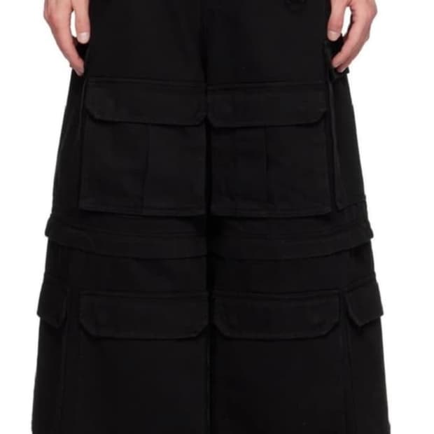 베트멍 와이드 멀티 포켓 카고 팬츠