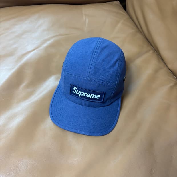슈프림 캠프캡 모자 박스로고 23fw 밀리터리 네이비