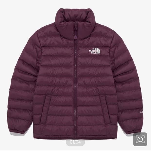 노스페이스 키즈 경량패딩 (퍼플)