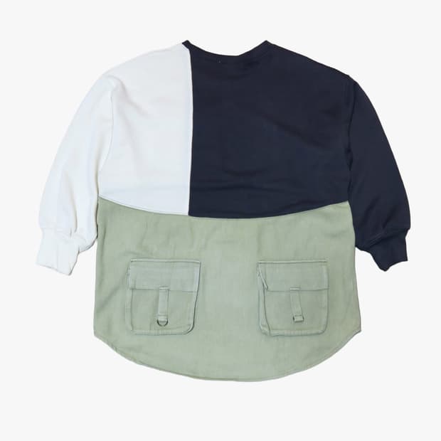 아메카지 일본 브랜드 빈티지 롱슬리브 카고 포인트