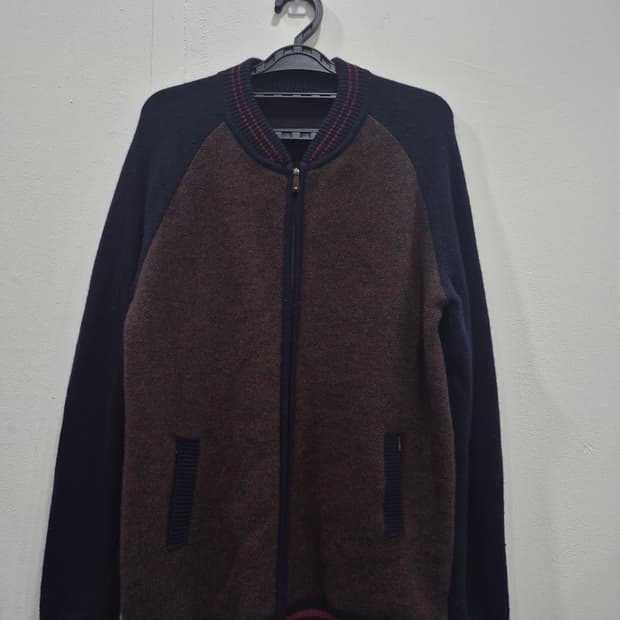 헤지스 모100% 니트집업 여성 100사이즈