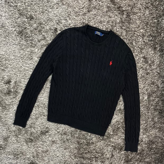폴로랄프로렌 남성 꽈배기 니트 (XL)