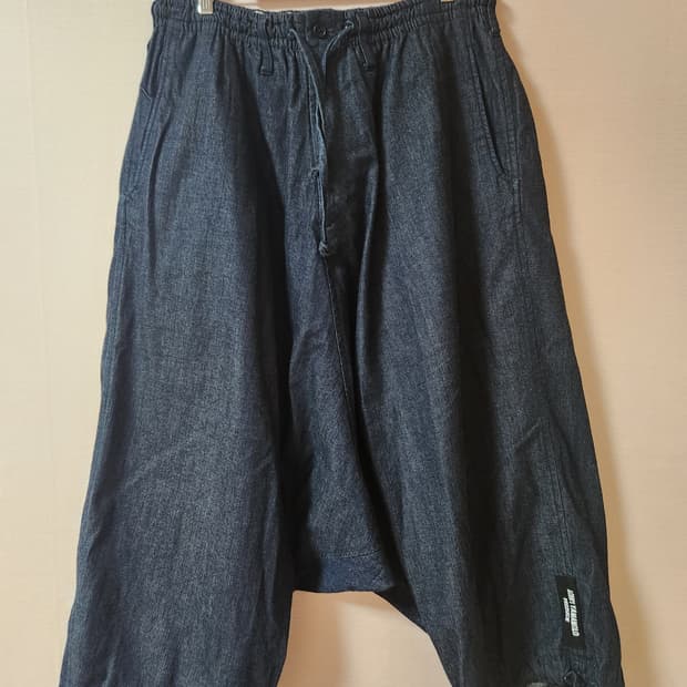 요지야마모토 데님 사루엘 팬츠