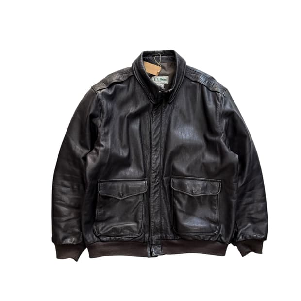 [110] 90's LL Bean A2 봄버 레더 자켓