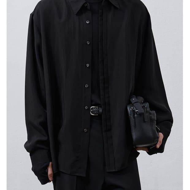 youth Blind Buttoned Cupro Shirt (M사이즈)