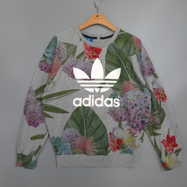 아디다스 Adidas 오리지널스 플라워 패턴 맨투맨 85