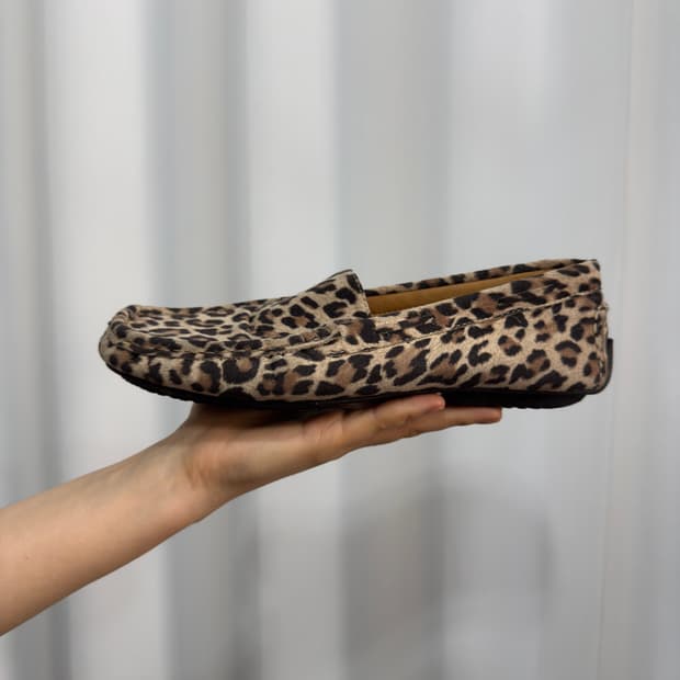 couleur varie leopard flat shoes
