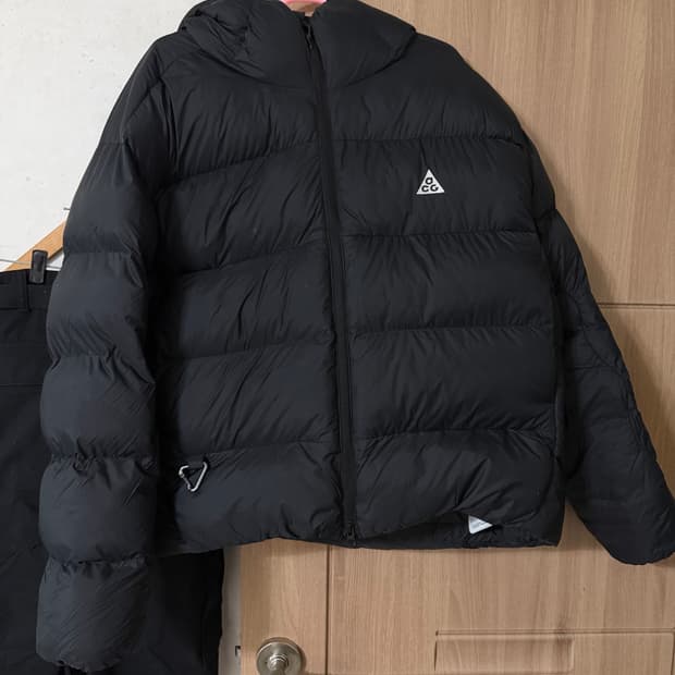 나이키 ACG 써마핏 ADV 루나 레이크 루즈 후드 자켓 블랙화이트