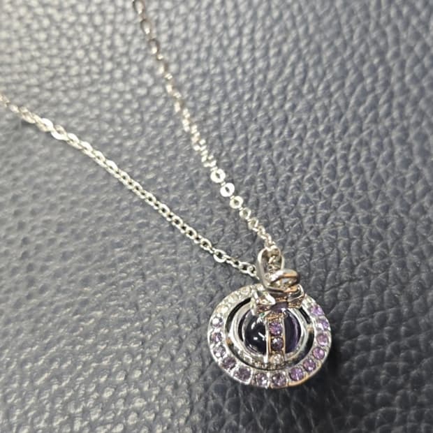 Purple vw necklace