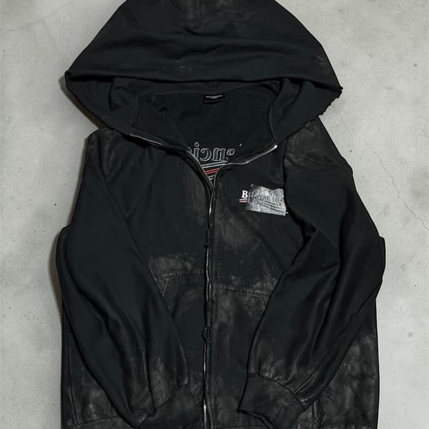 (L)발렌시아가 개퍼 후드집업 스몰핏 