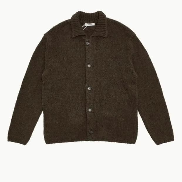 아모먼트 버튼업 가디건