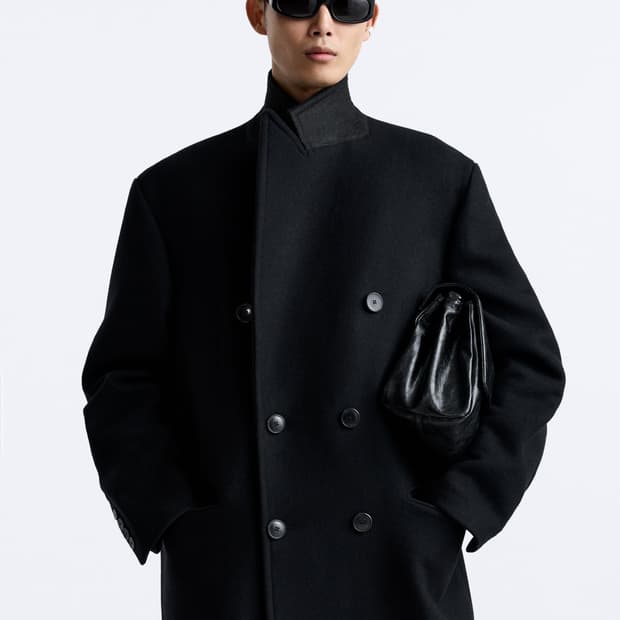 [자라] 울블렌드 더블 브레스트 코트