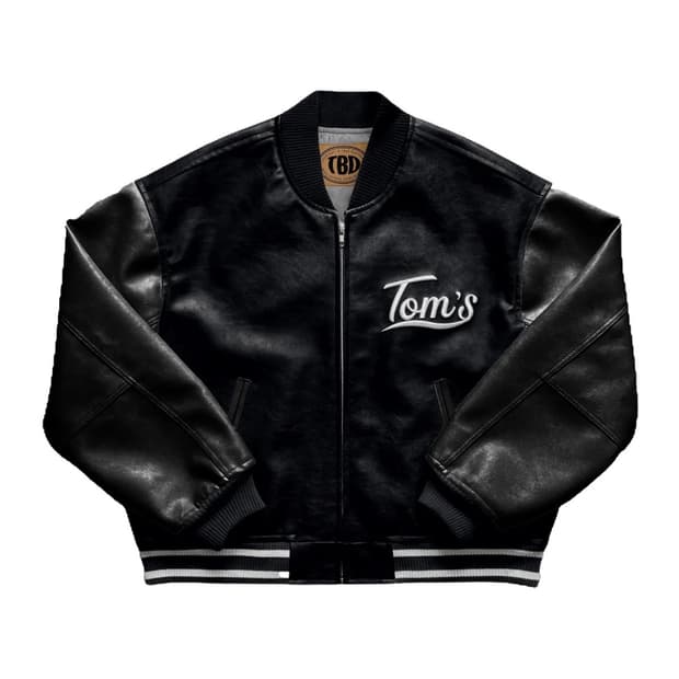 톰스벌스데이 TBD 바시티 봄버 자켓 올블랙 2 Size