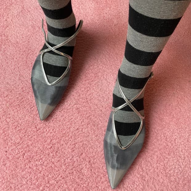 자라 실버 샌들 (35/225-30)