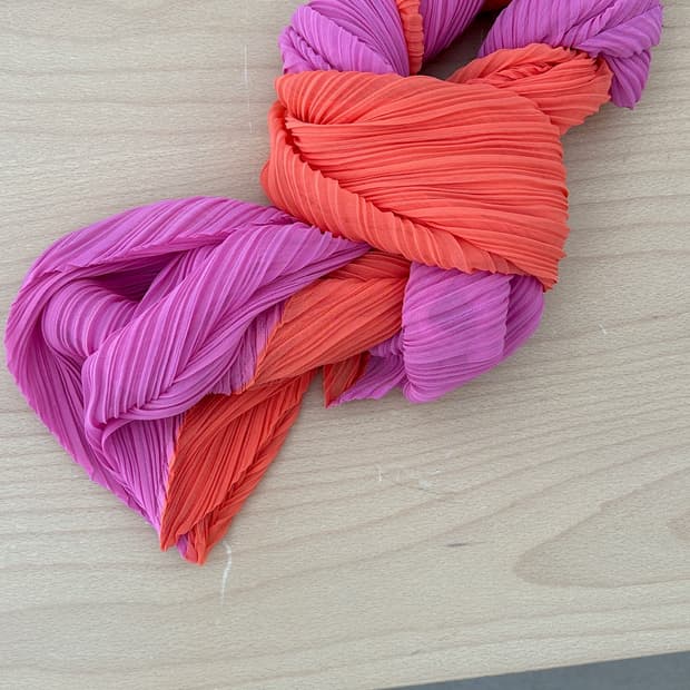 Issey Miyake Pleats Please scarf