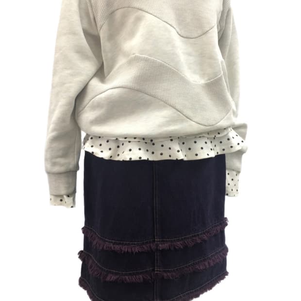 JPN Purple Denim Skirt