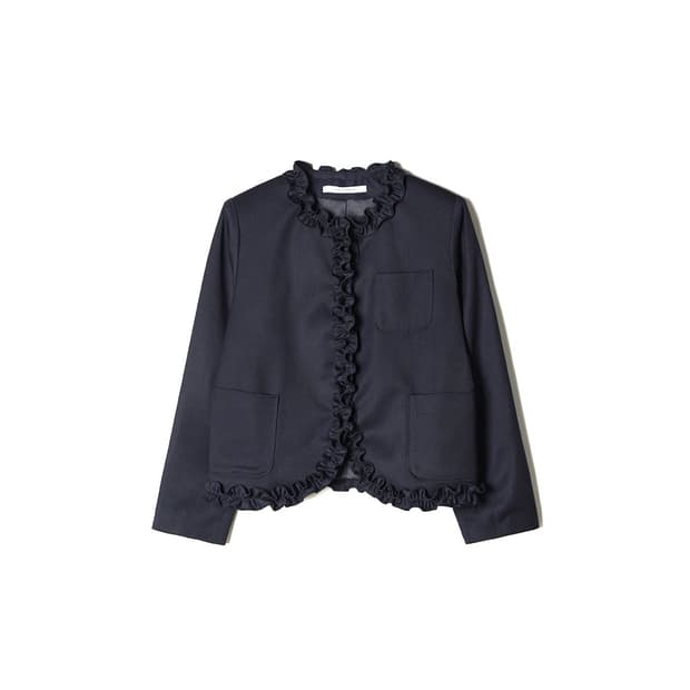 호쿠스포쿠스 Gentle Frill Blazer_Dark Navy 새상품