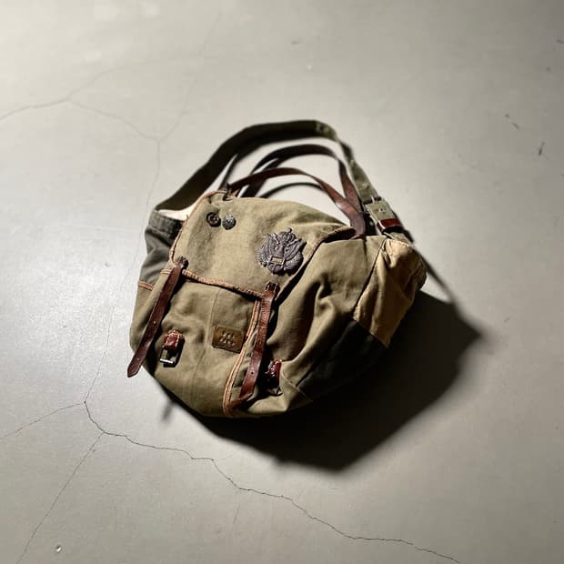ARTE POVERA Remake Canvas × Leather Bag