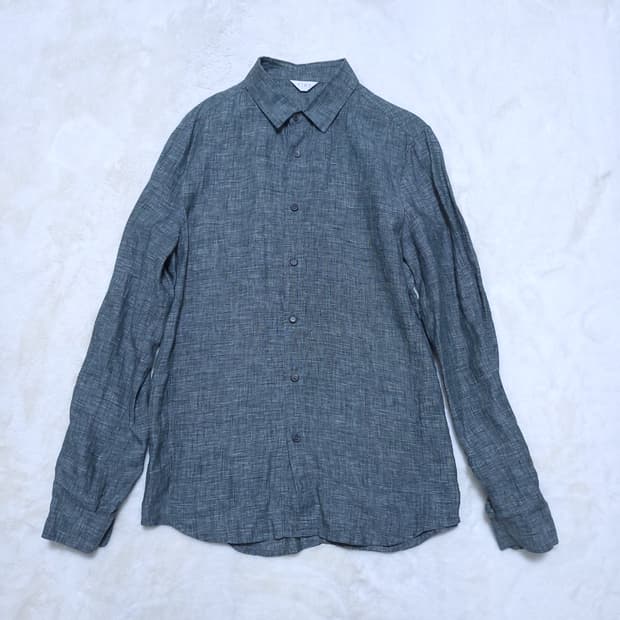 타임 남성 린넨 긴팔셔츠 100 0330 뽀샤샤