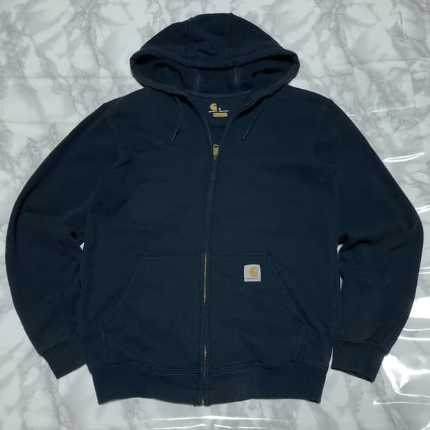 칼하트 후드집업 자켓 깔끔 네이비