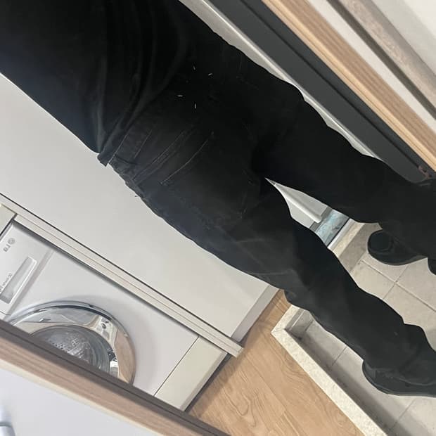 마르지엘라 블랙 데님 팬츠