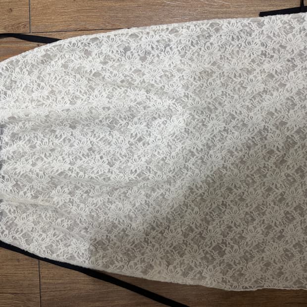 레이스 레이어드 스커트