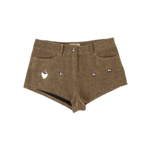 앤더슨벨 다이애나 트윌 마이크로 하프 팬츠