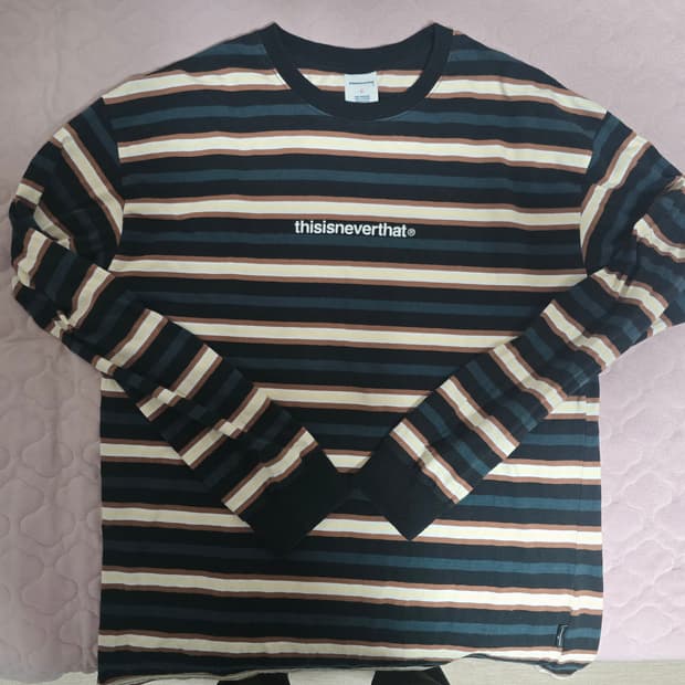 디스이즈네버뎃 스트라이프 롱슬리브 티셔츠
 L
