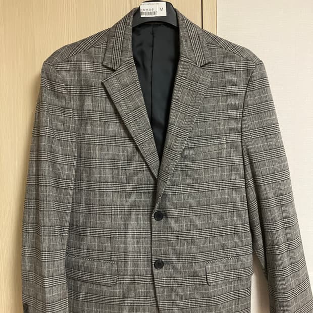 [M] 빈티지 체크 블레이저