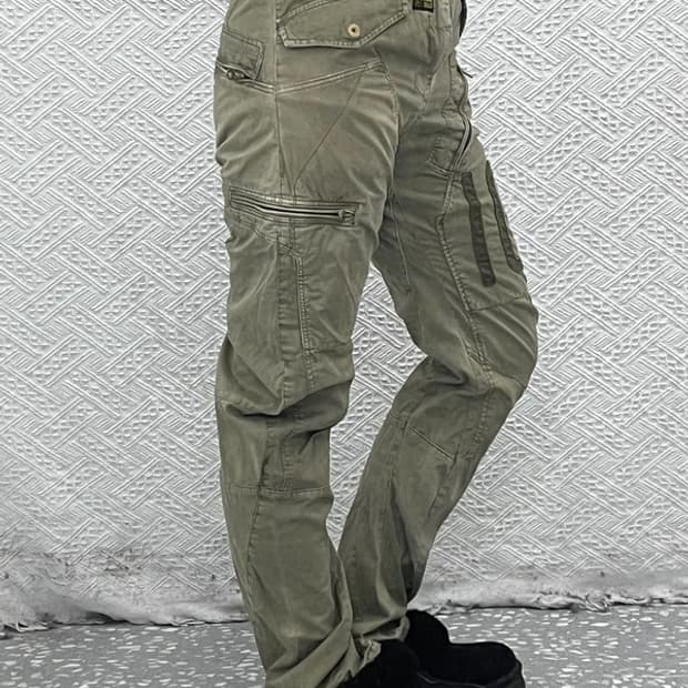 지스타 로우 아메카지 스트릿 말차카키 카고팬츠 29인치 C08076