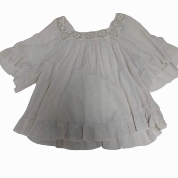 모리걸 보헤미안 히피 페어리 레이어드 블라우스