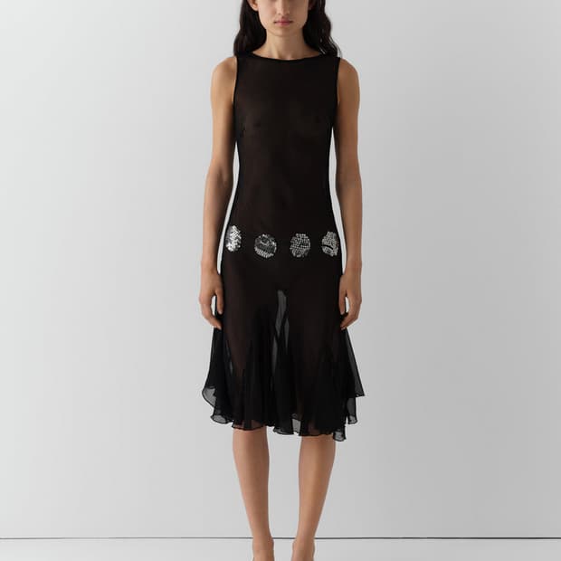 [XS,S,M,L]기마구아스 Leona 스팽글 드레스/블랙