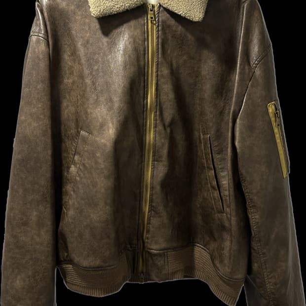 비건 레더 무스탕 외부 미실착 